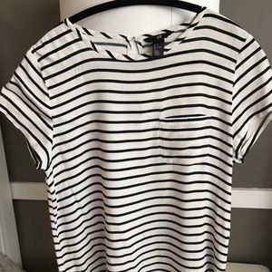 Black and white striped shirt